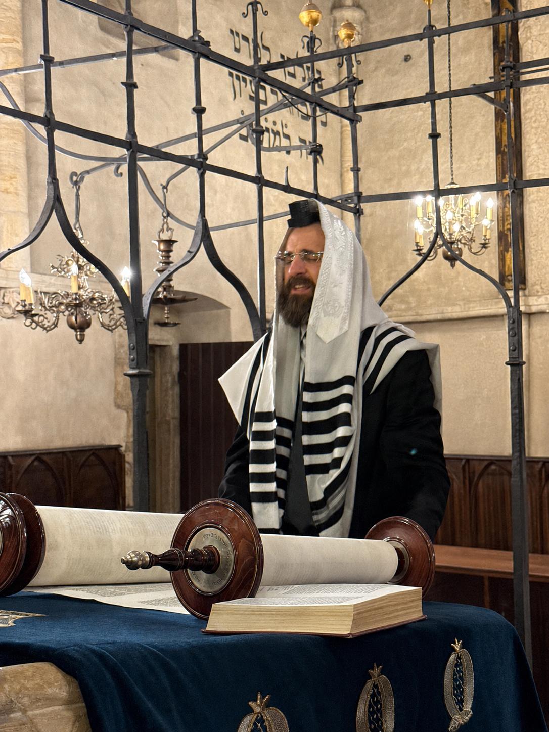 The Rabbi visiting a historic Jewish site